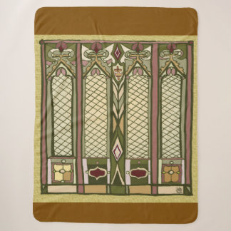Buntglas-Sherpa-Decke Kunsthandwerkliche Heimdekor Sherpadecke