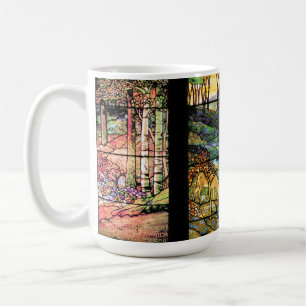 Buntglas-Tiffany-Fenster Psalms 42:1 Hirsch-Tasse Kaffeetasse