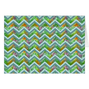 Buntglas verlaufen im Zickzack