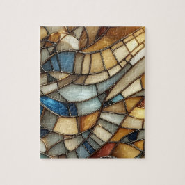 Buntglas-Wellen-Puzzle Puzzle
