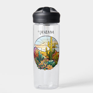 Buntglas-Wüsten-Personalisierung Trinkflasche