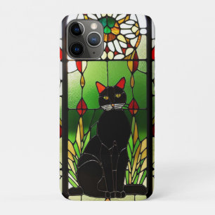 Buntglasdesign mit Katze Case-Mate iPhone Hülle