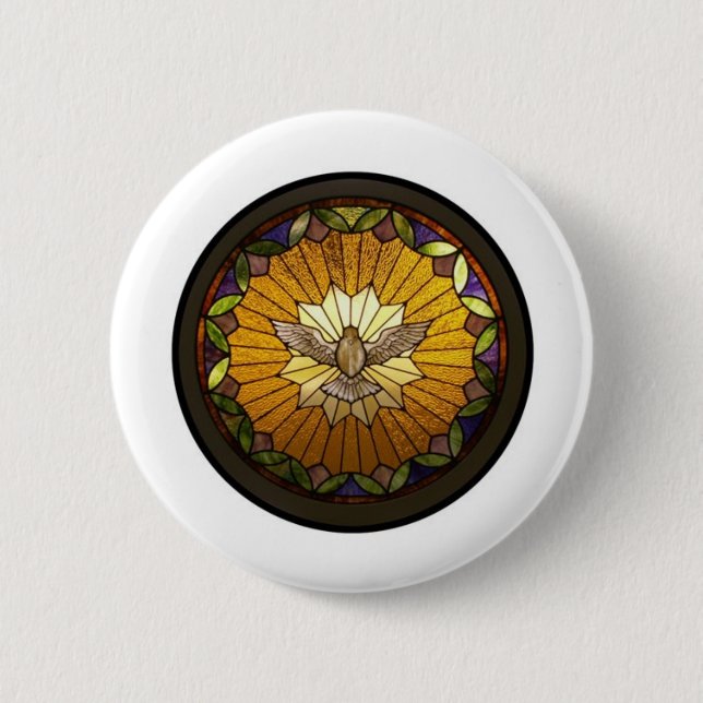 Buntglasdrucke Button (Vorderseite)