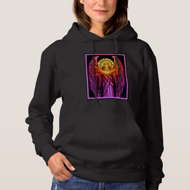 Buntglasengel  hoodie (Vorderseite)
