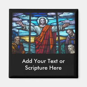 Buntglasfenster Jesus Christus Magnet