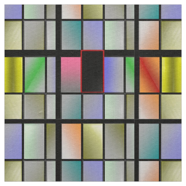Buntglasgewebe Stoff (Muster)