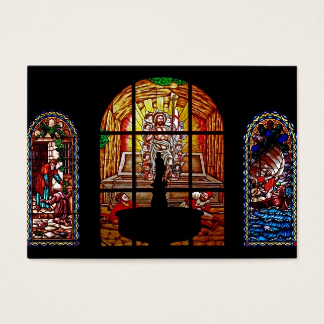 Buntglasjesus (Vorderseite)