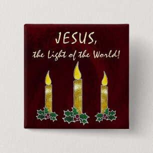 Buntglaskerzen Button