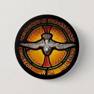 Buntglastaube Button