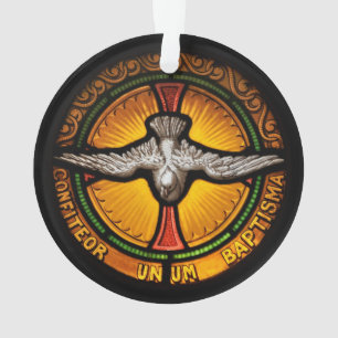 Buntglastaube Ornament