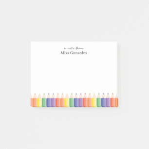 Buntstift personalisierter Lehrer Post-it Klebezettel
