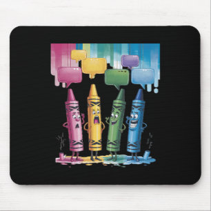 Buntstift-Stimmung Farbe Buntstifte Süßer Freitags Mousepad