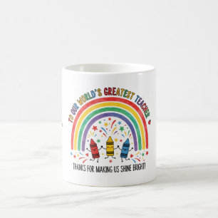 Buntstift-Tanz Weltbester Lehrer Kaffeetasse