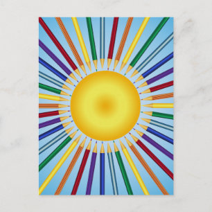 Buntstifte Postkarte