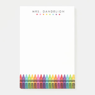 Buntstifte Regenbogen Kindergarten-Lehrer Post-it Klebezettel