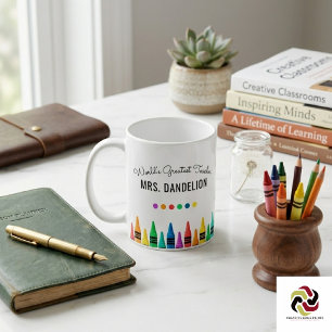 Buntstifte Weltbester Lehrer Kaffee Kaffeetasse