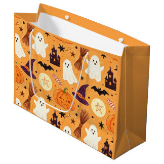 Buntstiftkinder zeichnen wunderliche Halloween Große Geschenktüte