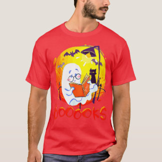 Buoks Ghost Funny Halloween Lehrerbuchbibliothek T-Shirt