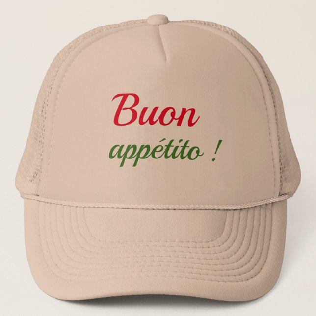 Buon appétito truckerkappe (Vorderseite)