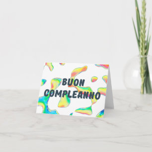 Buon companno, italienischer glücklicher Geburtsta Karte