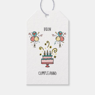 Buon Compleanno | Happy Birthday Geschenkanhänger