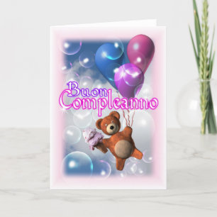 Buon Compleanno Italian Birthday card Karte