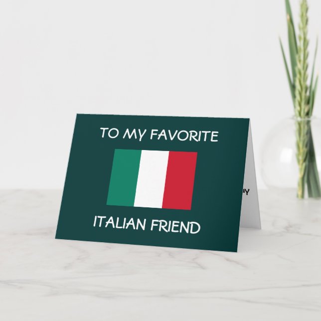 BUON COMPLEANNO ****ITALIENISCHE FREUNDKARTE**** KARTE (Vorderseite)