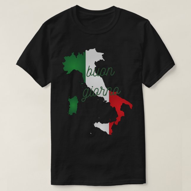Buon giorno italienisch guten Morgen- italienische T-Shirt (Design vorne)