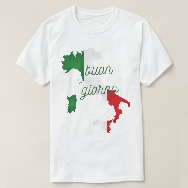 Buon giorno italienisch guten Morgen- italienische T-Shirt (Design vorne)