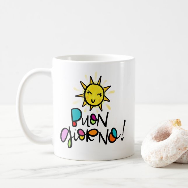 Buon Giorno Kaffeetasse (Mit Donut)