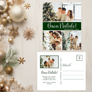 Buon Natale 4 Foto Feiertagspostkarte