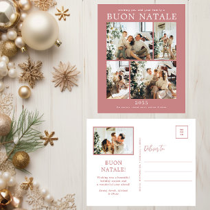 Buon Natale 5 Foto Feiertagspostkarte