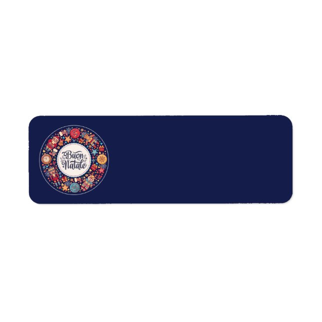 Buon Natale Address Labels (Vorne)
