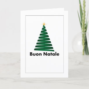 Buon Natale Albero Italienische Grußkarte Dankeskarte