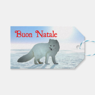 Buon Natale - Arctic Fox Geschenkanhänger