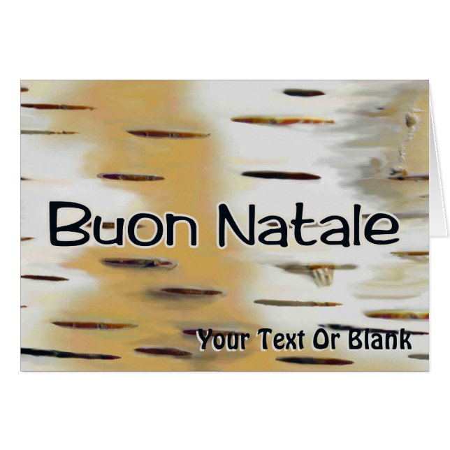 Buon Natale - Birchbark (Vorderseite (Horizontal))