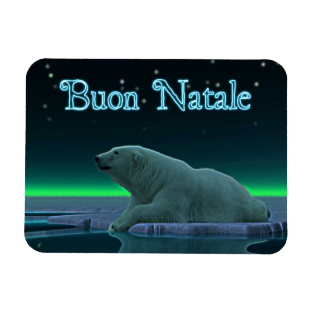 Buon Natale - Eiskantenpolar Magnet (Horizontal)