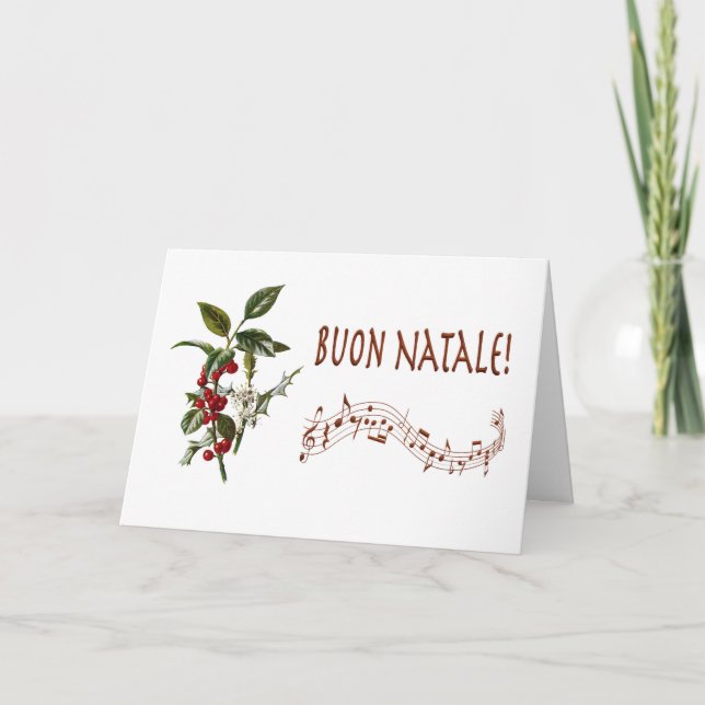 Buon Natale Feiertagskarte (Vorderseite)