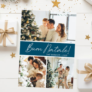 Buon Natale Foto Collage Feiertagskarte