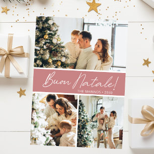 Buon Natale Fotocollage Feiertagskarte
