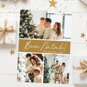 Buon Natale Fotocollage Feiertagskarte