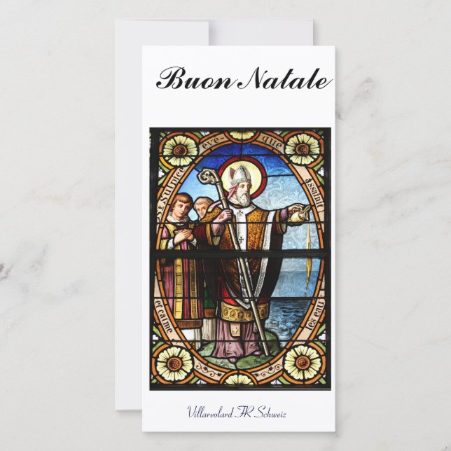 Buon Natale Fotokarte Feiertagskarte (Vorderseite)