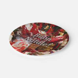 Buon Natale! Frohe Weihnachten im italienischen wf Pappteller