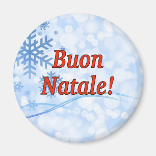 Buon Natale! Frohe Weihnachten in Italienisch rf Magnet
