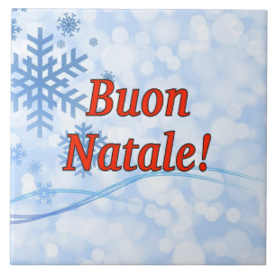 Buon Natale! Frohe Weihnachten in italienischem Rf Fliese