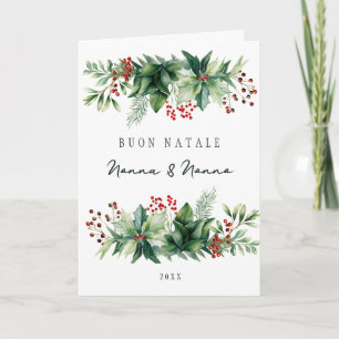 Buon Natale Holiday Karte