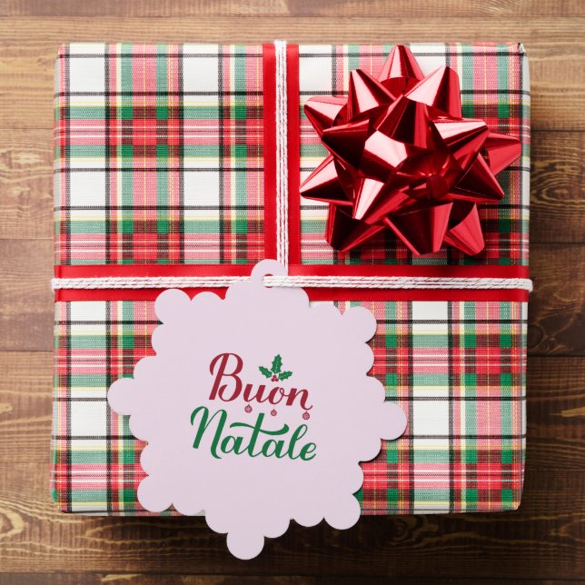 Buon Natale Holiday Ornament Karte (Insitu (Geschenk))