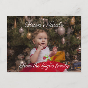 Buon natale   Ihr Foto Postkarte