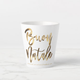 Buon Natale Imitats Gold Script Italienisch Weihna Milchtasse