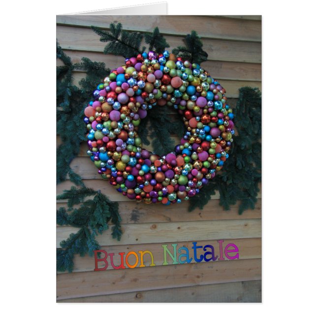 Buon Natale Italian Christmas Card (Vorne)
